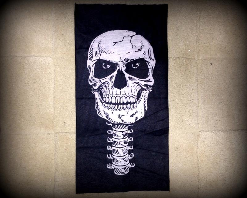 Masque, Tour De Cou - Tête De Mort / squelette - Tube élastique 50